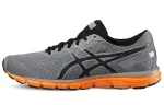Asics Gel Zaraca 5 Comfortable Abrasion Resistant Low top Running Shoes Men's Gray Orange