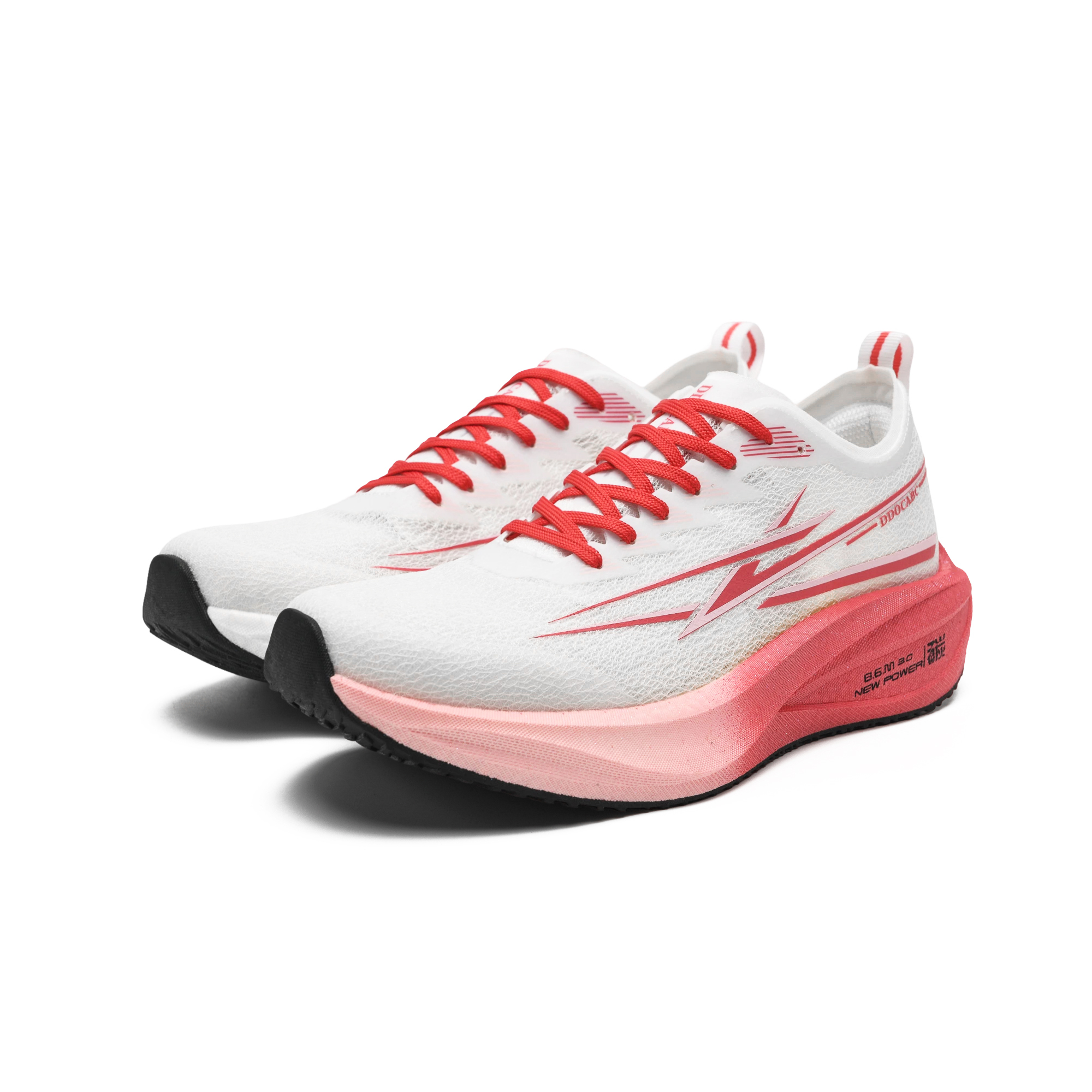 DDOCABC Running Shoes Unisex Low Top Red