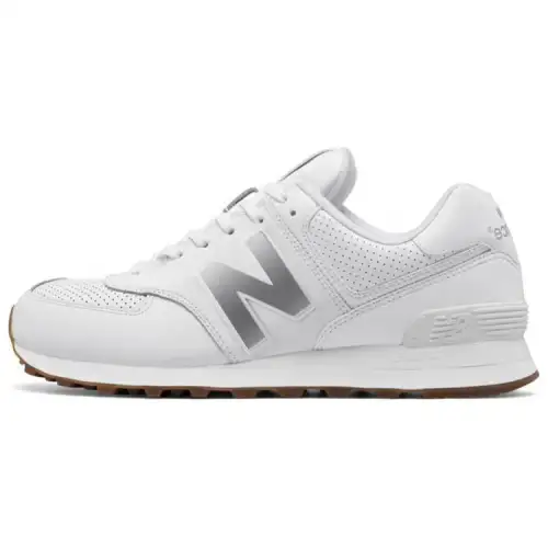 574 New Balance Leather 'White Gum'