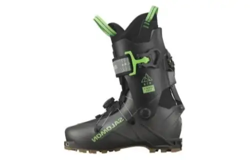 SALOMON Thermal Abrasion Resistant Crew Outdoor Boots Low Heel Women's Black Green
