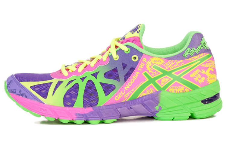 Asics Gel Noosa Tri 9 Low top Running Shoes Women's Purple Pink Green