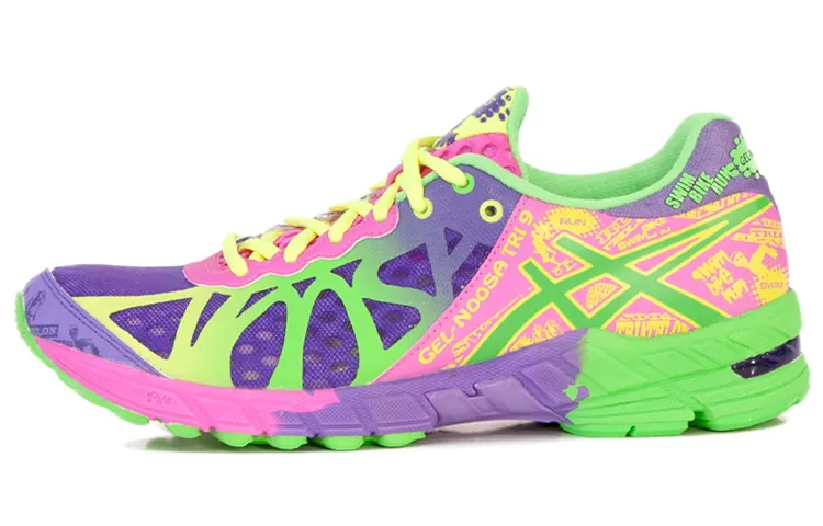 Asics Gel Noosa Tri 9 Low top Running Shoes Women's Purple Pink Green