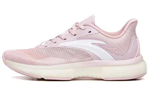 Anta Patchwork Breathable Low top Running Shoes Women's White Purple