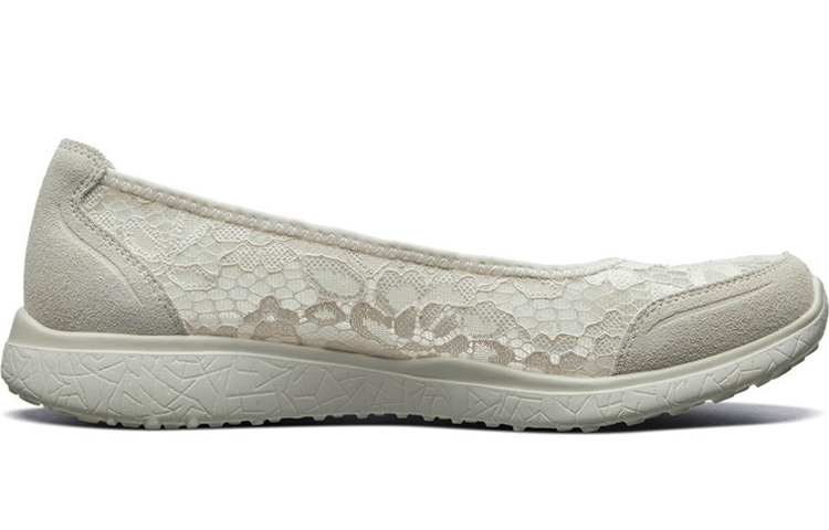 Женские лоферы Skechers Microburst (бежевые) — фото 2