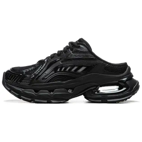 Li Ning Rubber Sole Slip Resistant Abrasion Resistant Closed Toe Slippers Women's Black