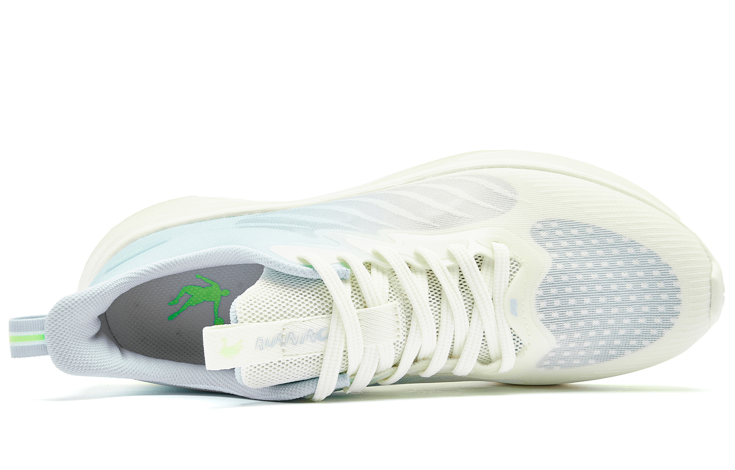 QIAODAN Light Speed LITE Running Shoes Men’s Low Top Ivory Blue