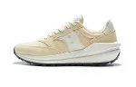 Saucony JAZZ RENEW Mesh, Nylon Slip Resistant Abrasion Resistant Low top Casual Running Shoes Unisex Yellow White
