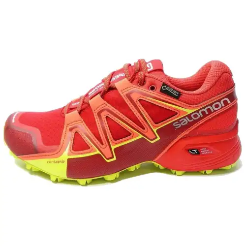 SALOMON CROSS Slip Resistant Abrasion Resistant Low top Casual Running Shoes Women's Red