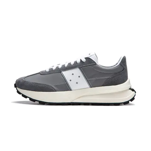 Li Ning Cushioning, Wear Resistant Low top Running Shoes Unisex Gray