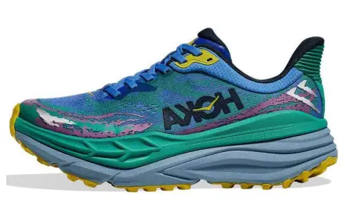 HOKA ONE ONE Stinson 7 Cushioning, Wear Resistant Low top Running Shoes Women's Blue Green