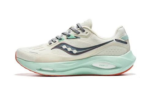 Saucony Phoenix Inferno Firebird 3 Comfortable Low top Training Sprint Running Shoes Unisex Beige Gray green