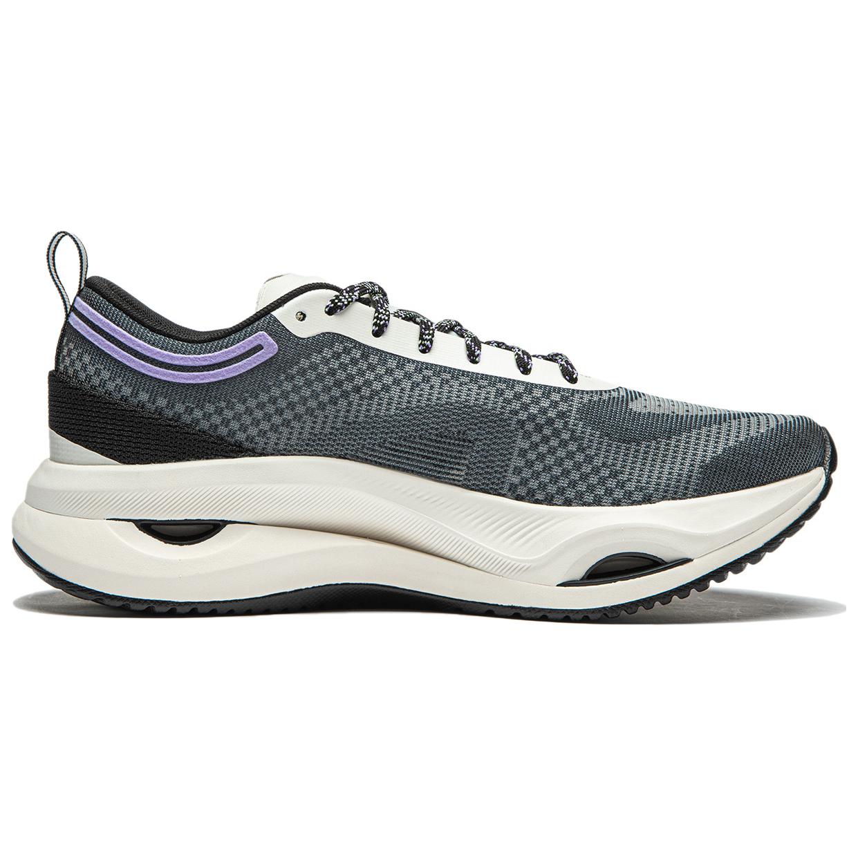 Li Ning Cushioning Abrasion Resistant Lightweight Rebound Low top Running Shoes Women’s Black White