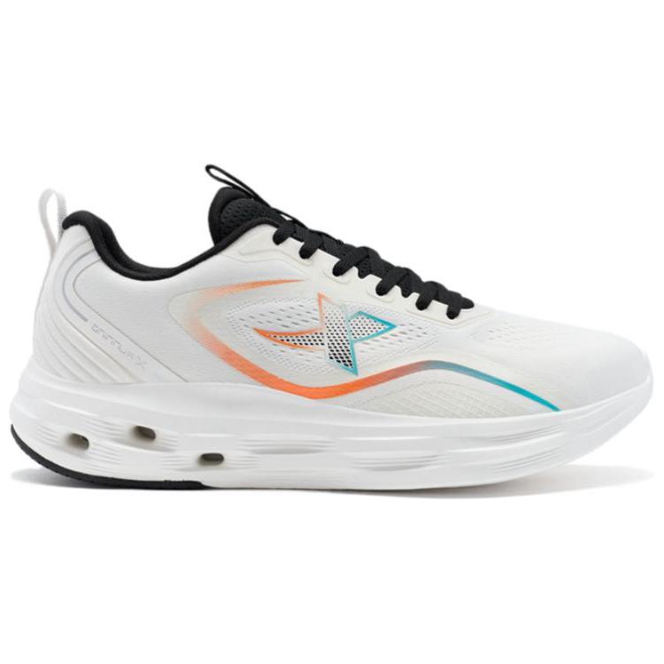 XTEP Comfortable And Breathable Cushioning, Wear Resistant Low top Casual Running Shoes Men’s White Orange