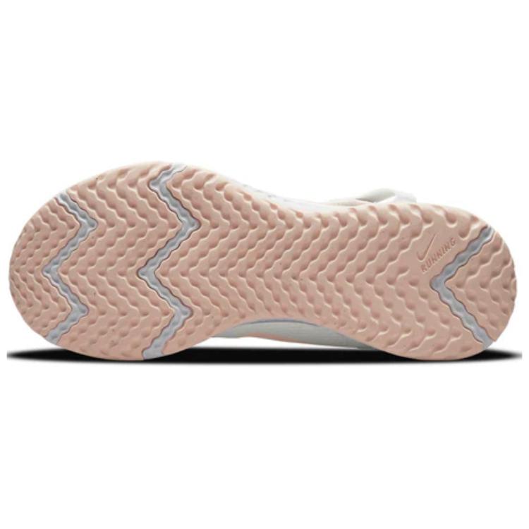 Женские кроссовки Nike REVOLUTION 5 FlyEase (бело-оранжевые) — 白色/珍珠橙/白色/深红色 — фото 6