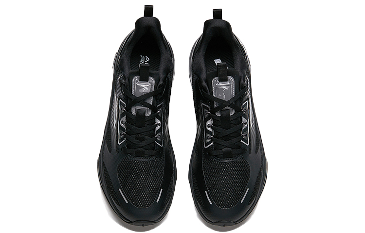 Anta Cushioning Slip Resistant Abrasion Resistant Rebound Breathable Low top Running Shoes Men’s Black