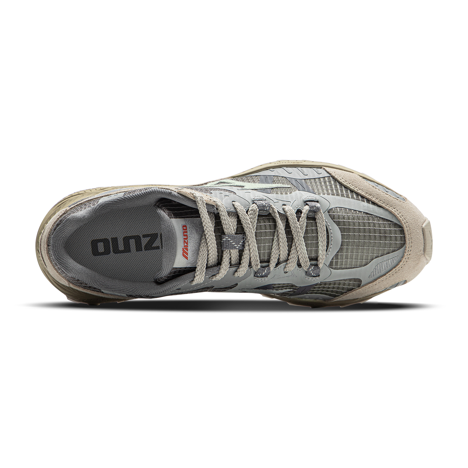 Mizuno Racer ADV Fabric Low top Casual Running Shoes Unisex Medium Gray