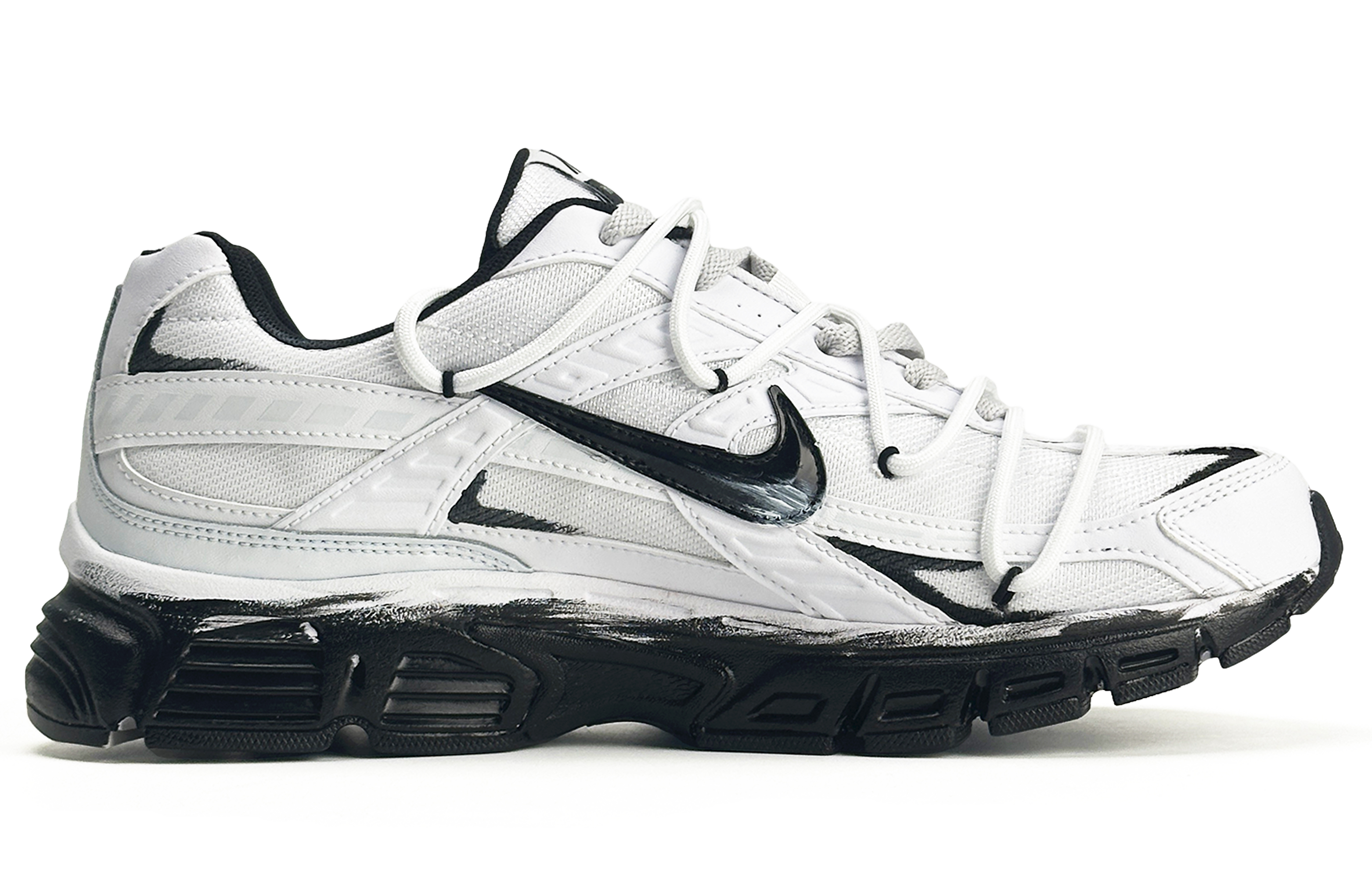 Nike Initiator Running Shoes Unisex Black White Gray