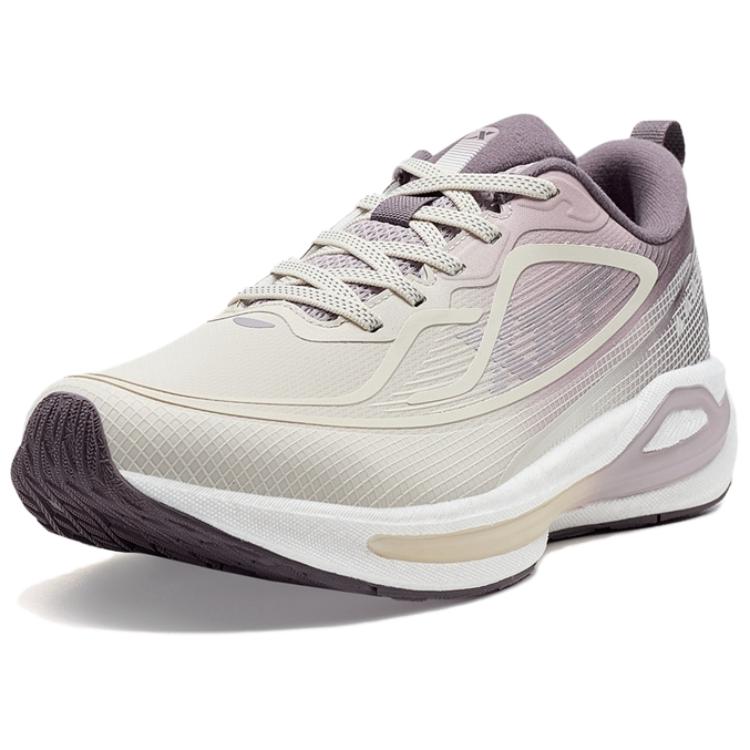 XTEP Starburst Cushioning Slip Resistant Low top Casual Running Shoes Women’s Gray Purple