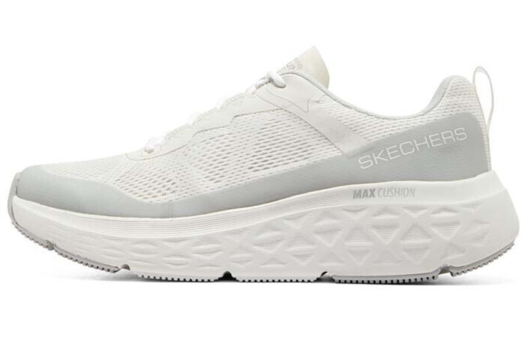 Skechers Skechers Xingmai series comfortable, trendy and fashionable fabric low-top casual running shoes men's white