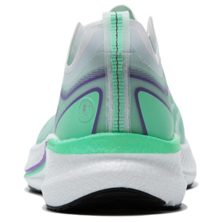 QIAODAN Light Speed 4.0PLUS Comfortable Cushioning Breathable Coverage Low top Marathon Running Shoes Men’s White Green
