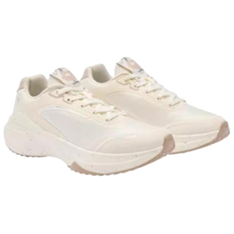 QIAODAN Cushioning Breathable Rebound Low top Casual Running Shoes Women’s Ecru