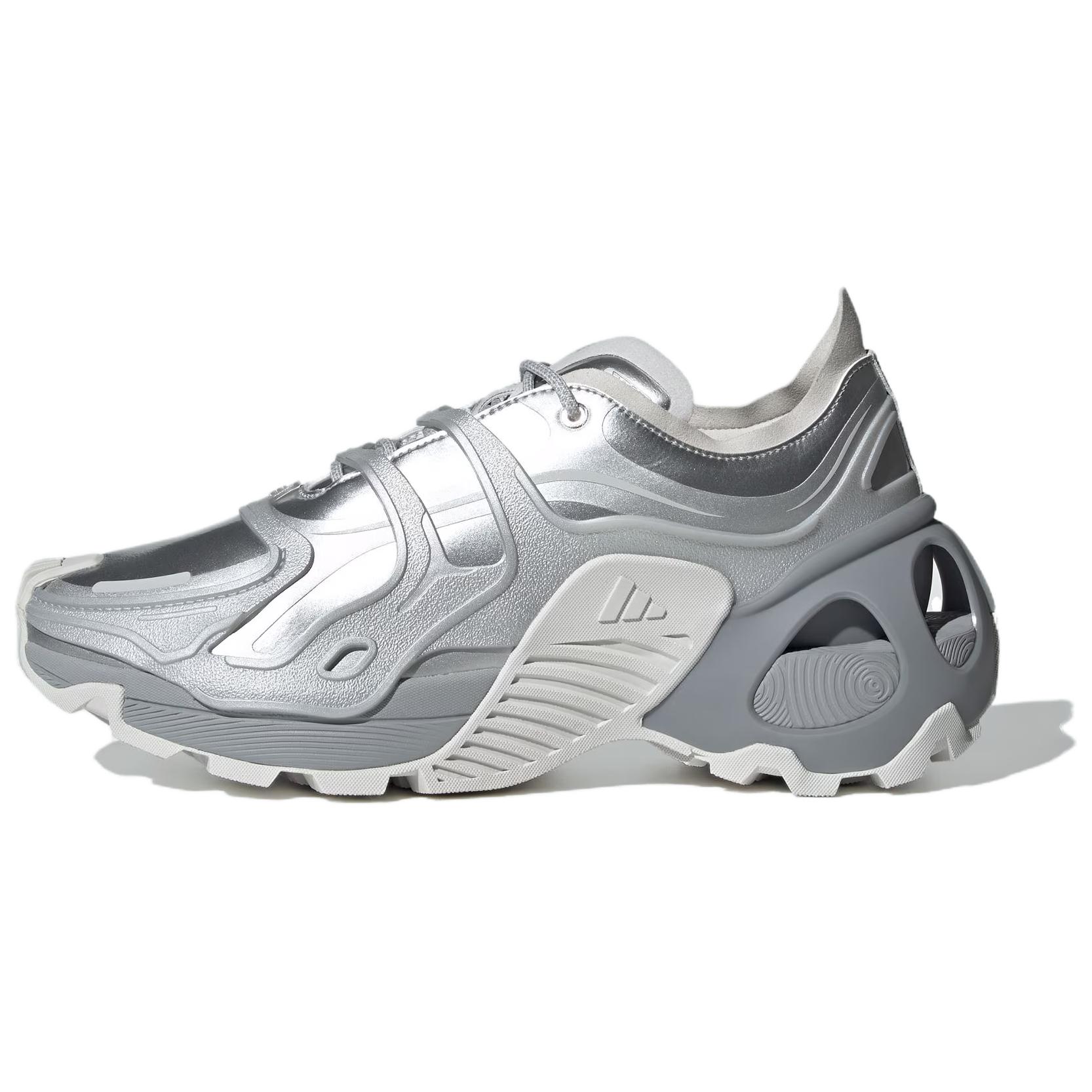 Adidas Wonder Runner Slip Resistant Height Increasing Low top Running Shoes Unisex Silver Gray