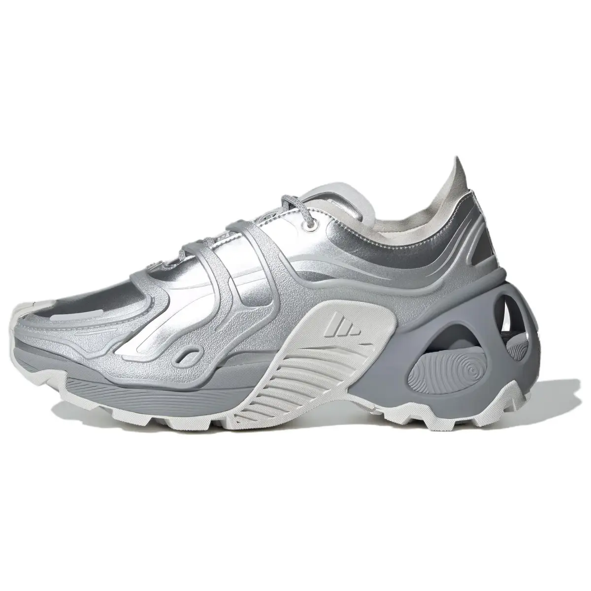 Adidas Wonder Runner Slip Resistant Height Increasing Low top Running Shoes Unisex Silver Gray
