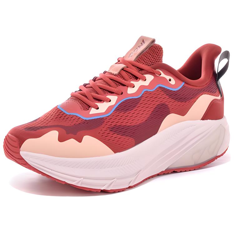 JNDO Cushioning Breathable Low top Running Shoes Unisex Volcano Red