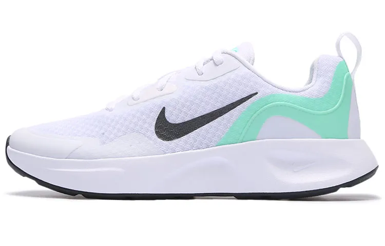 Nike Wearallday Cushioning Slip Resistant Cushioning Slip Resistant Low top Marathon Running Shoes Women's White Cyan