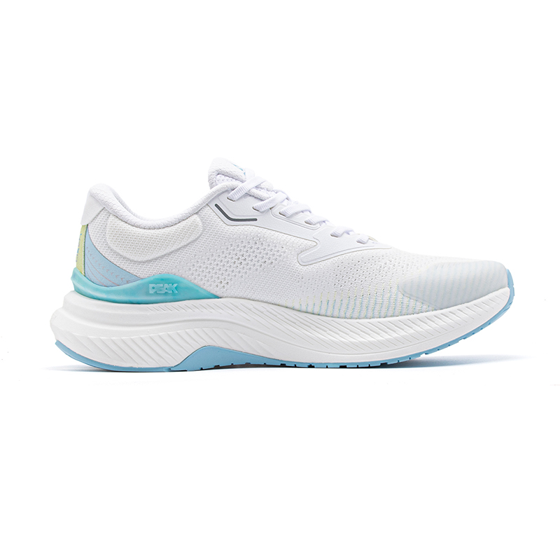 PEAK Slip Resistant Abrasion Resistant Low top Running Shoes Men’s White Blue