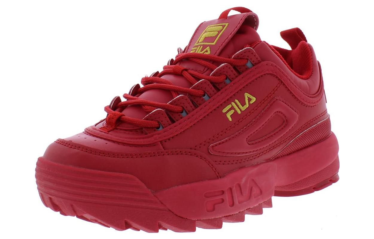 FILA Disruptor Cushioning, Wear Resistant Low top Running Shoes Women's Red