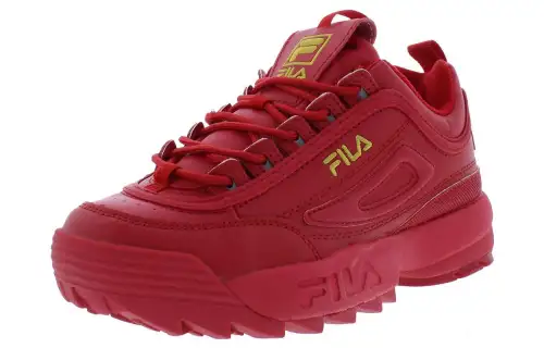 FILA Disruptor Cushioning, Wear Resistant Low top Running Shoes Women's Red