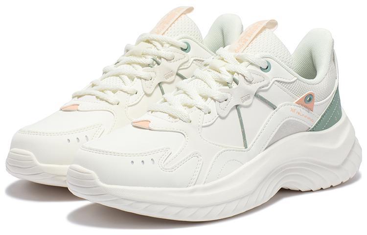 361° Cushioning Slip Resistant Lightweight Low top Running Shoes Women’s White Green