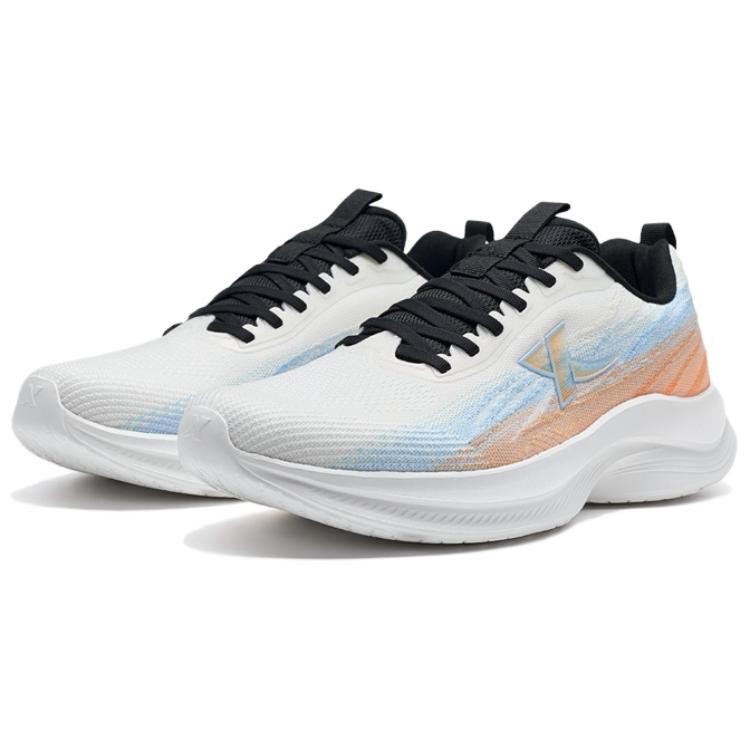XTEP Breathable And Resilient Low top Running Shoes Men’s White Blue Orange
