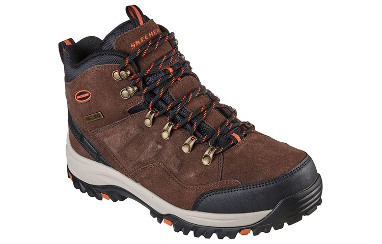 Skechers Relaxed Fit Outdoor Shoes Men’s High Top Dark Brown/Black