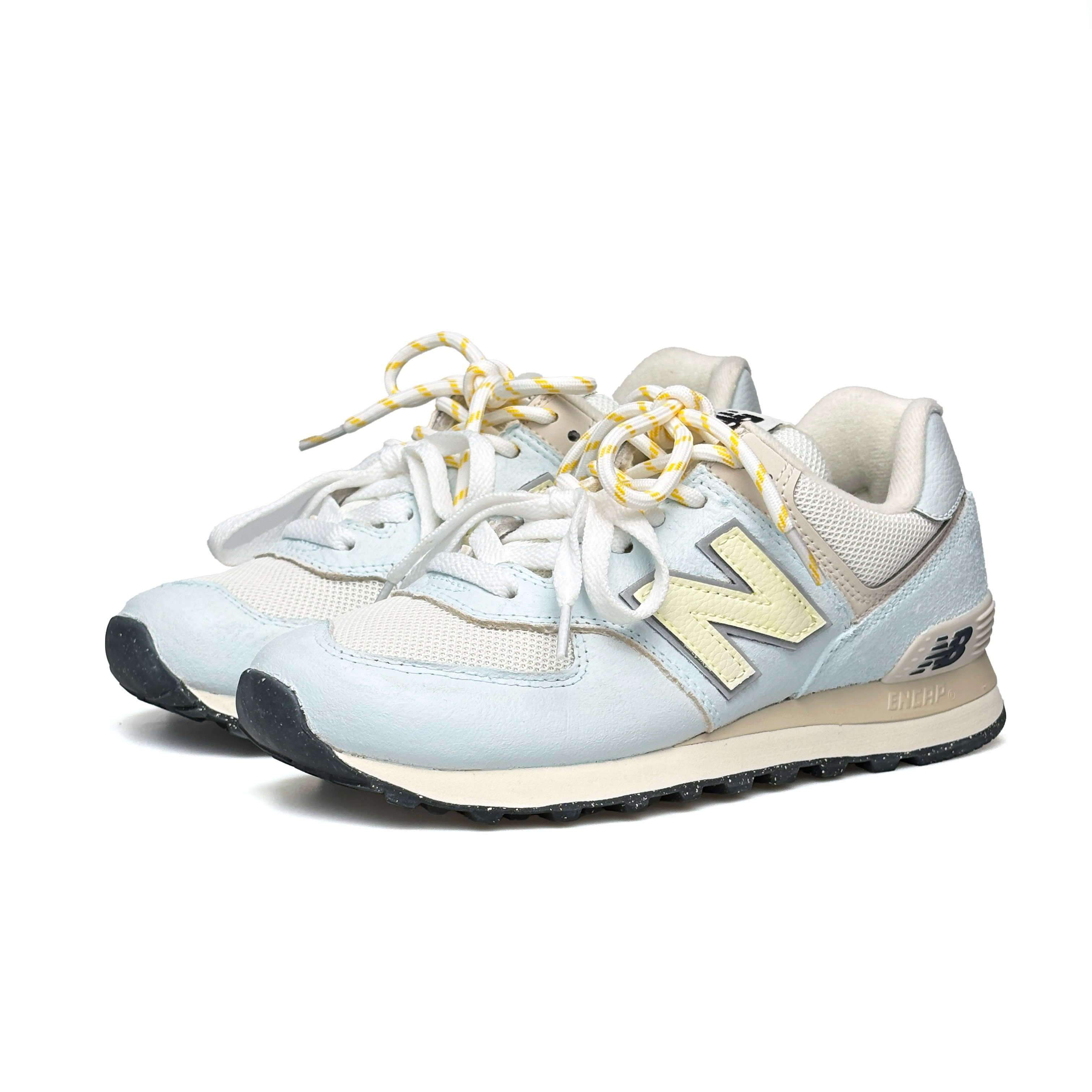 New Balance NB 574 Abrasion Resistant Low top Running Shoes Unisex Blue Gray