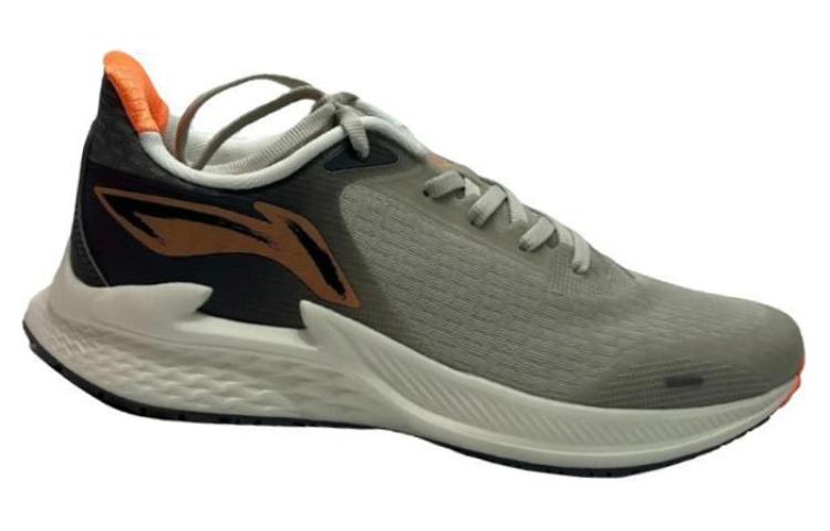 Li Ning Athleisure Cushioning Abrasion Resistant Cushioning, Wear Resistant Low top Running Shoes Men’s Gray
