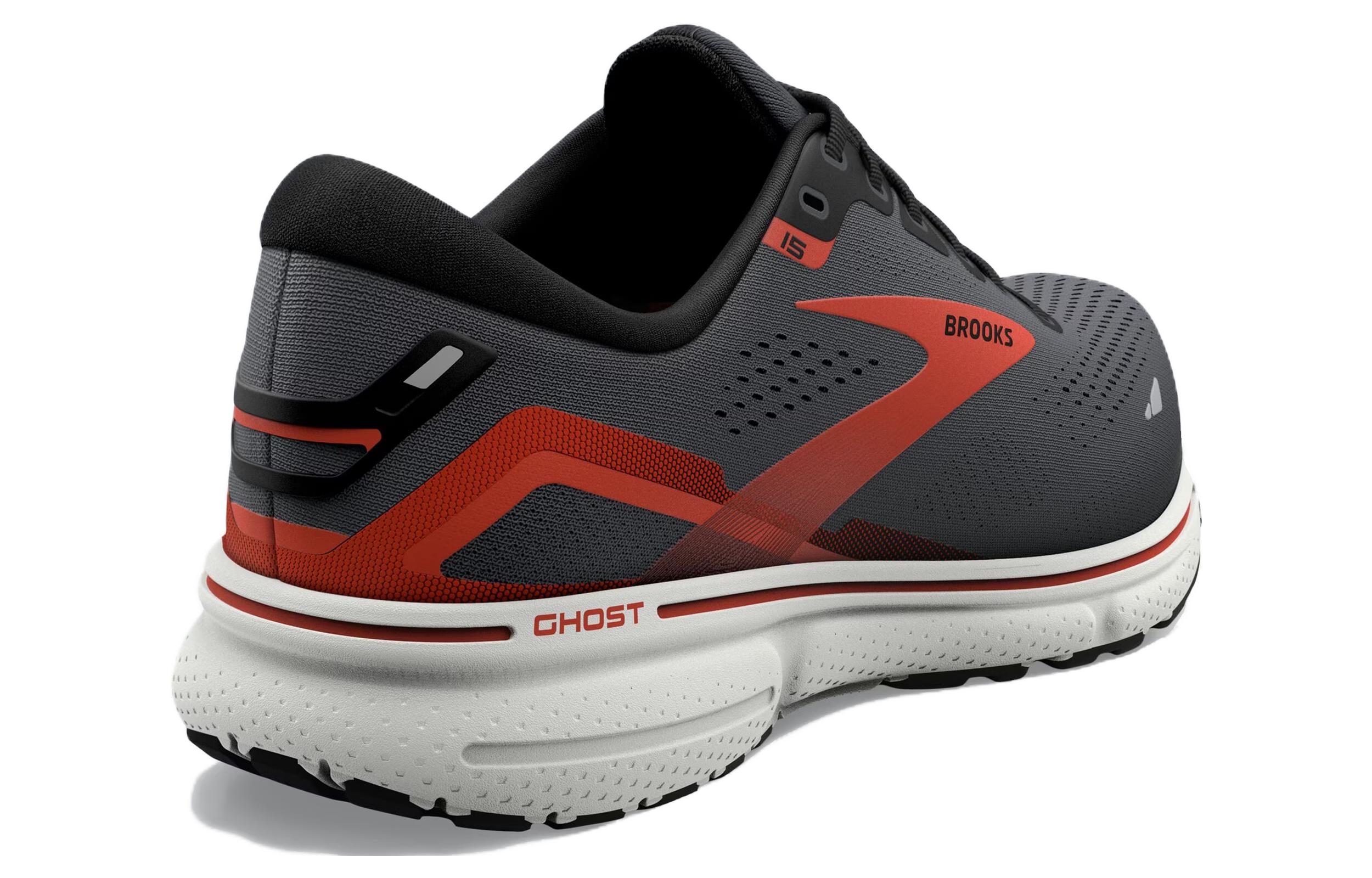Brooks Ghost 15 Slip Resistant Low top Running Shoes Men’s Black Orange