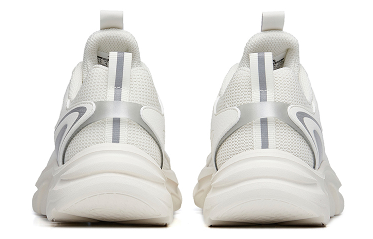 Anta Running Collection Comfortable Abrasion Resistant Low top Running Shoes Women’s White Silver
