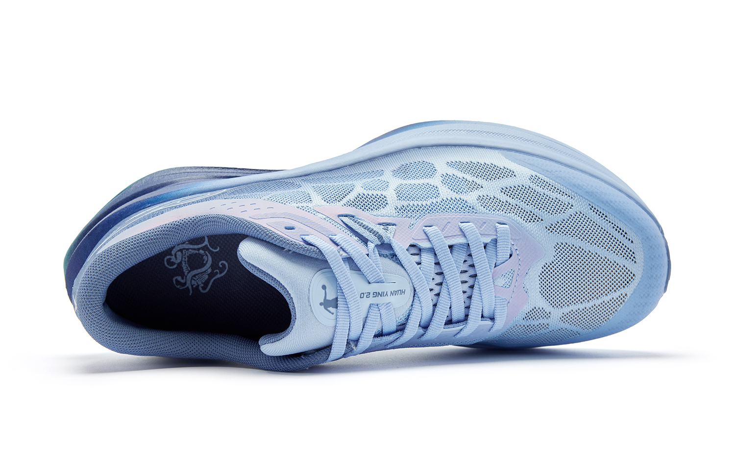 QIAODAN Phantom 2.0 Running Shoes Men’s Low Top Ethereal Blue Shadow Blue