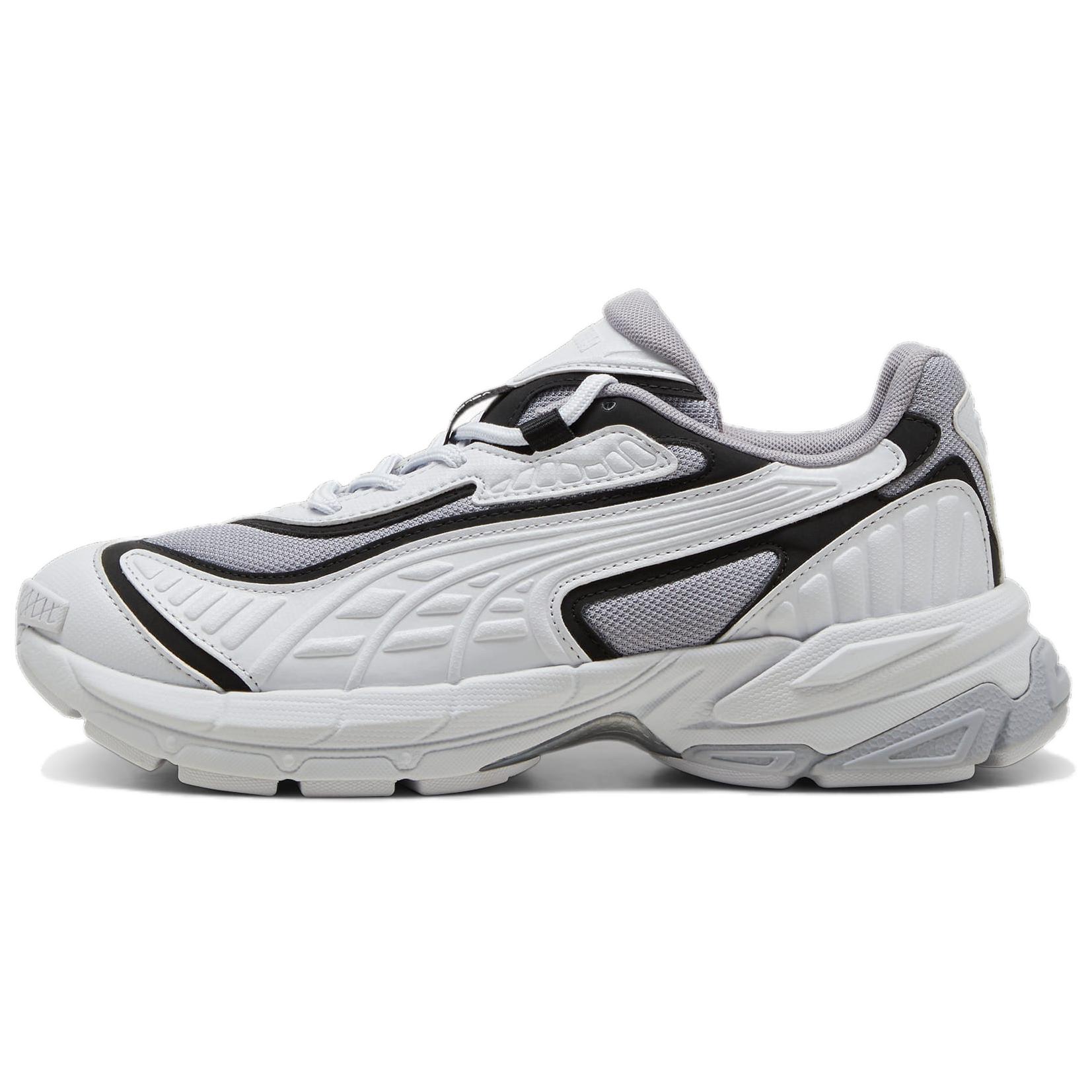 PUMA Velophasis Slip Resistant Abrasion Resistant Low top Running Shoes Unisex White Black