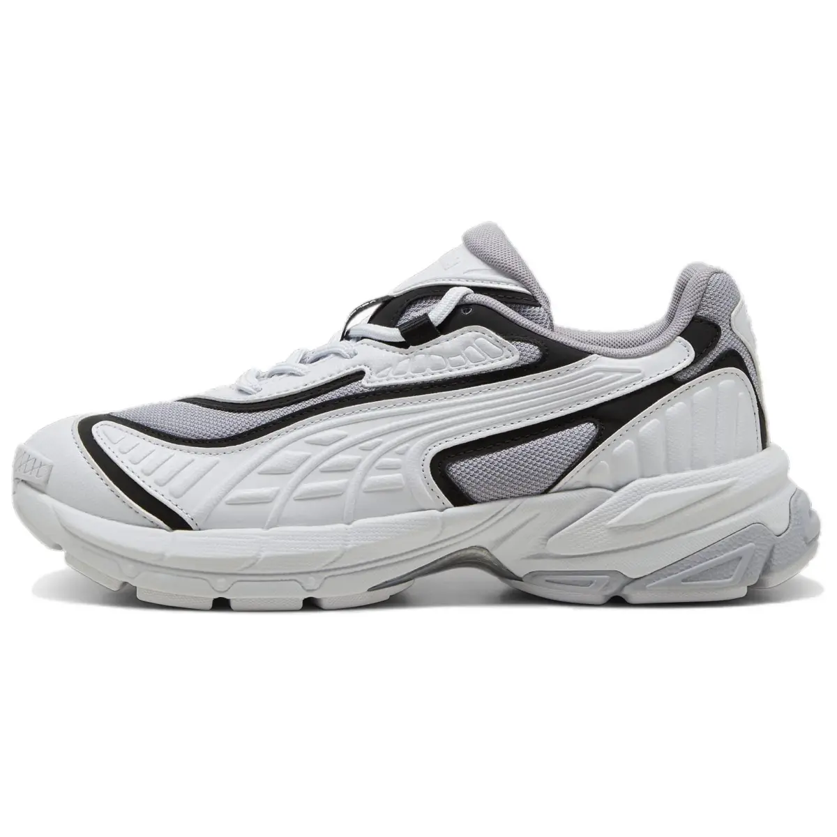 PUMA Velophasis Slip Resistant Abrasion Resistant Low top Running Shoes Unisex White Black