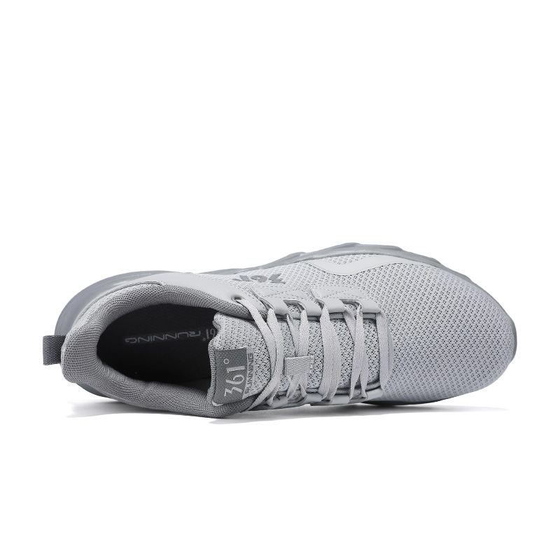 361° Cushioning Breathable Lightweight Low top Casual Running Shoes Men’s Recycling Gray Graphite Gray