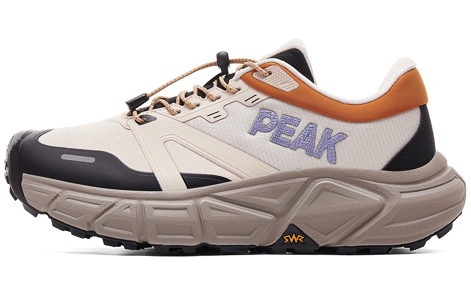 PEAK Cushioning Coverage Rebound Abrasion Resistant Breathable Slip Resistant Low top Running Shoes Men’s Black Khaki
