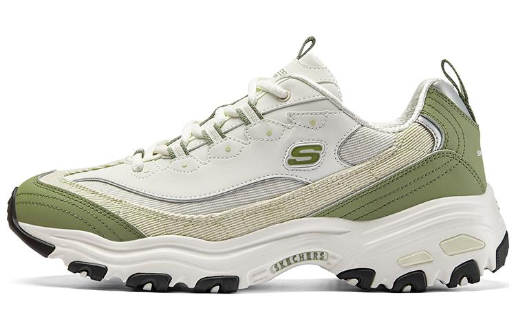 Мужские кроссовки Skechers Кроссовки-олдскул 3-е поколение (бело-зеленые)