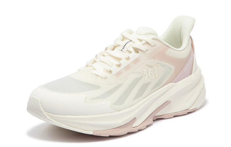 361° Cushioning Slip Resistant Abrasion Resistant Low top Casual Running Shoes Women’s White Pink
