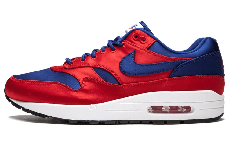 Nike Air Max 1 Satin University Red Deep Royal Blue