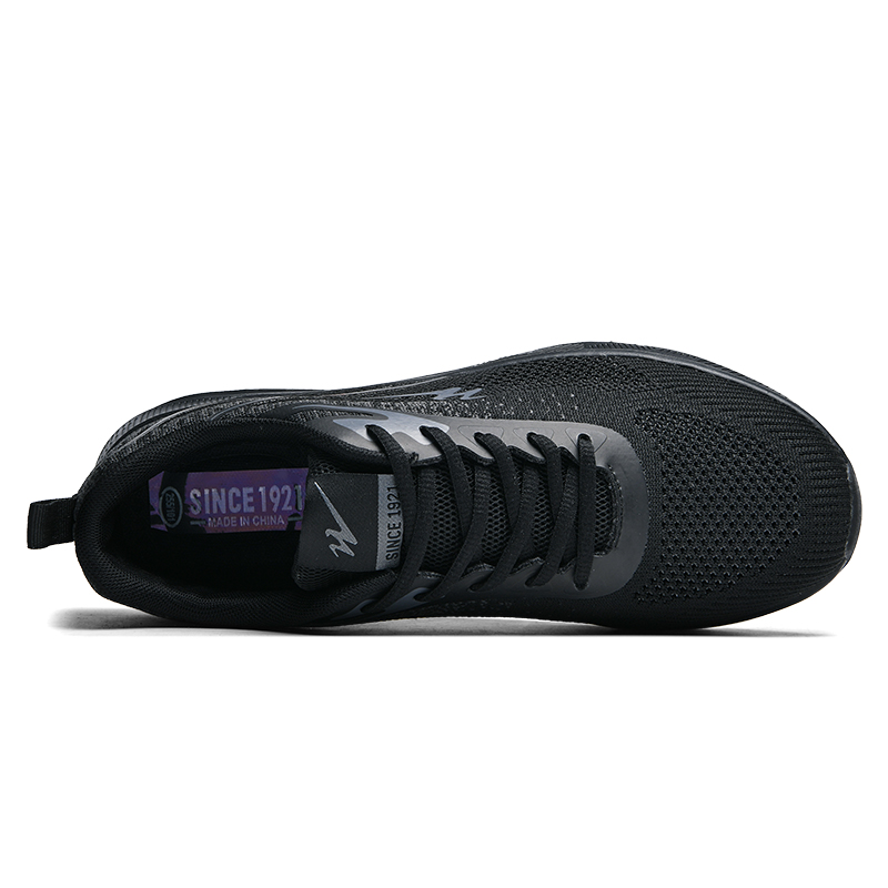 Binary Cushioning Rebound Lightweight Breathable Slip Resistant Low top Running Shoes Men’s Black