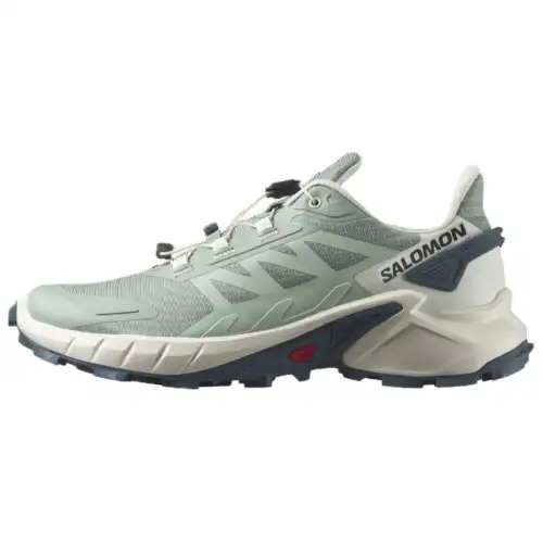 SALOMON CROSS Mesh Low top Athletic Shoes Women's Blue Green