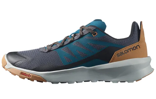 SALOMON Patrol Ms Cushioning Slip Resistant Abrasion Resistant Low top Outdoor Shoes Gray Blue